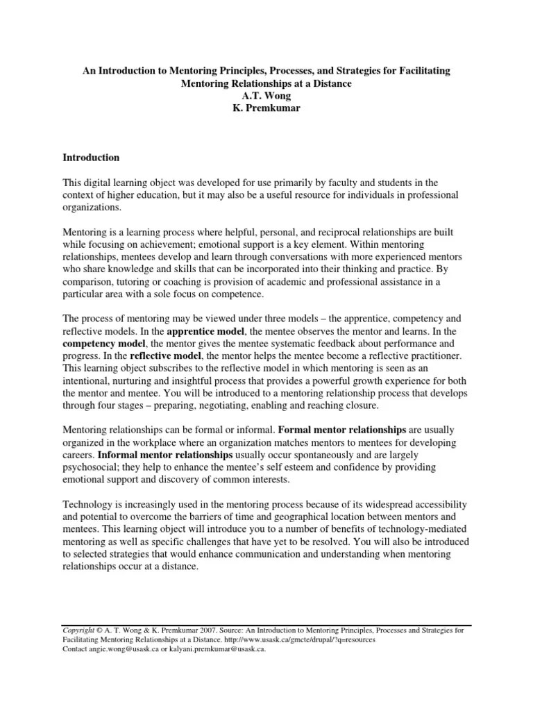 PDFPart2 PDF | PDF | Mentorship | Pedagogy