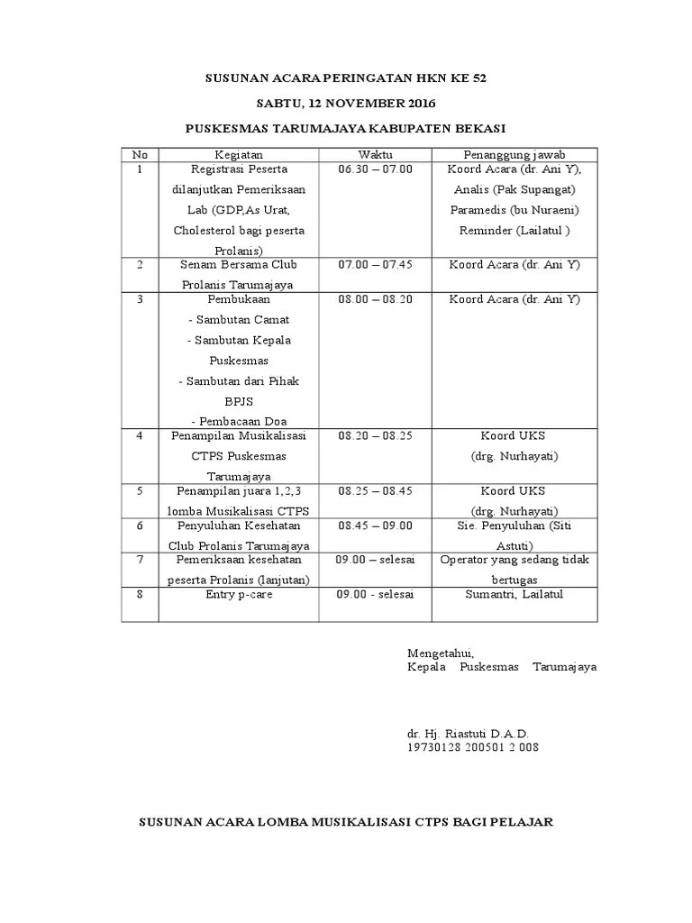 Susunan Acara HKN | PDF