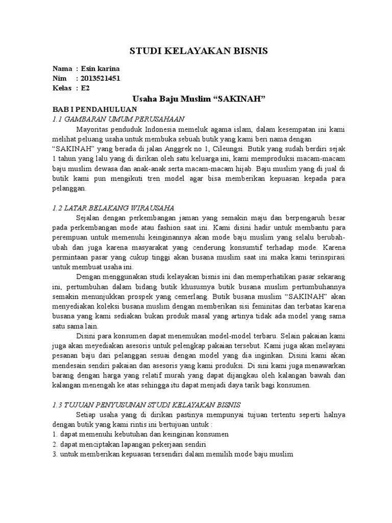 Doc Contoh Studi Kelayakan Bisnis Ice Cream Nila Novy Academia Edu Kumpulan File Laporan.