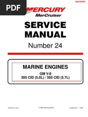Mercruiser Service Manual Gm V6 4 3 Complete Distributor