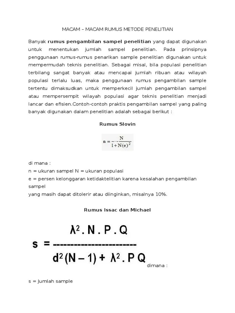 Rumus Statistik | PDF