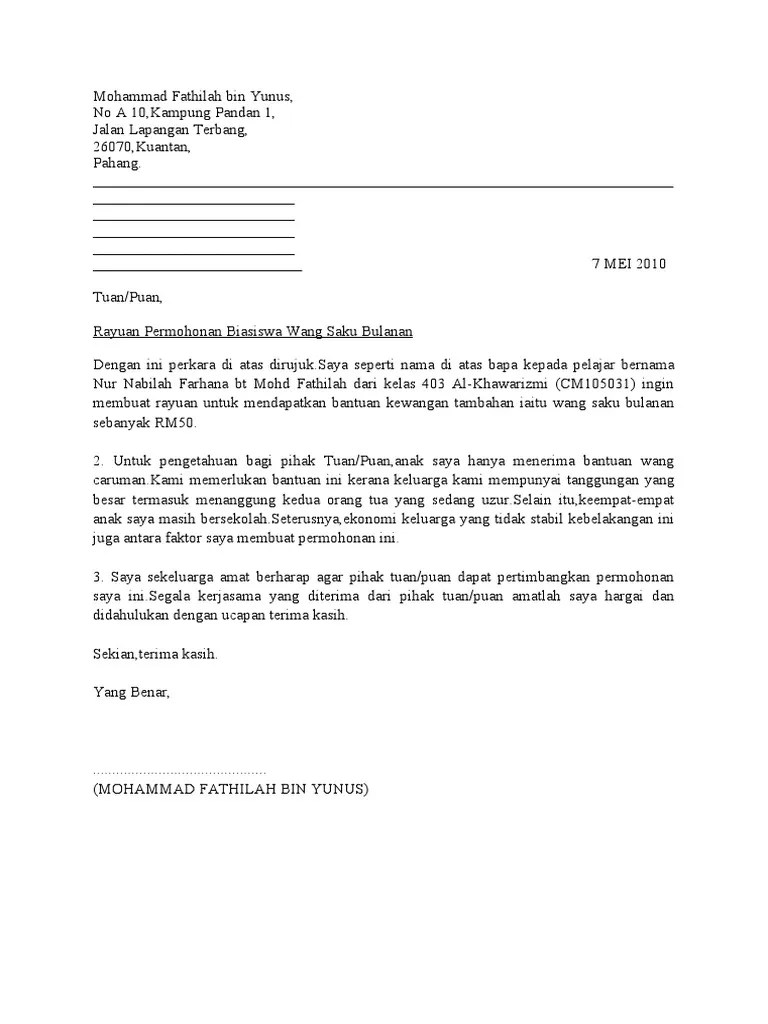 Surat Rayuan Jpa D49oqmdpko49 