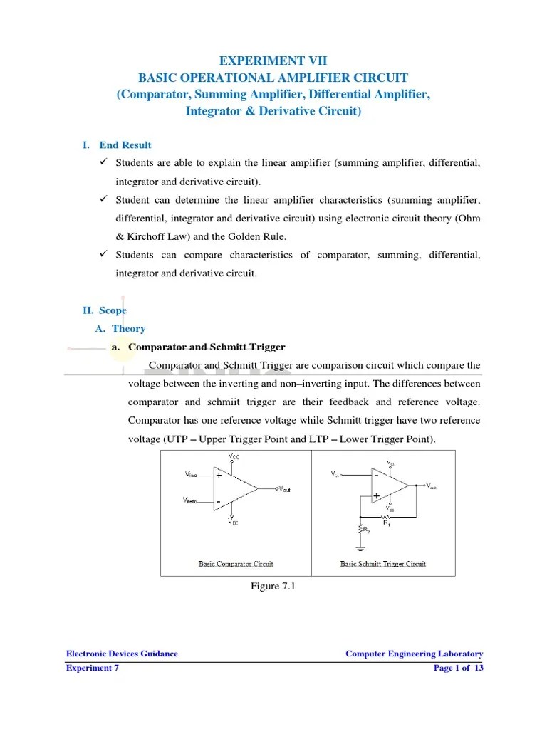 Integrator Amplifier Ppt
