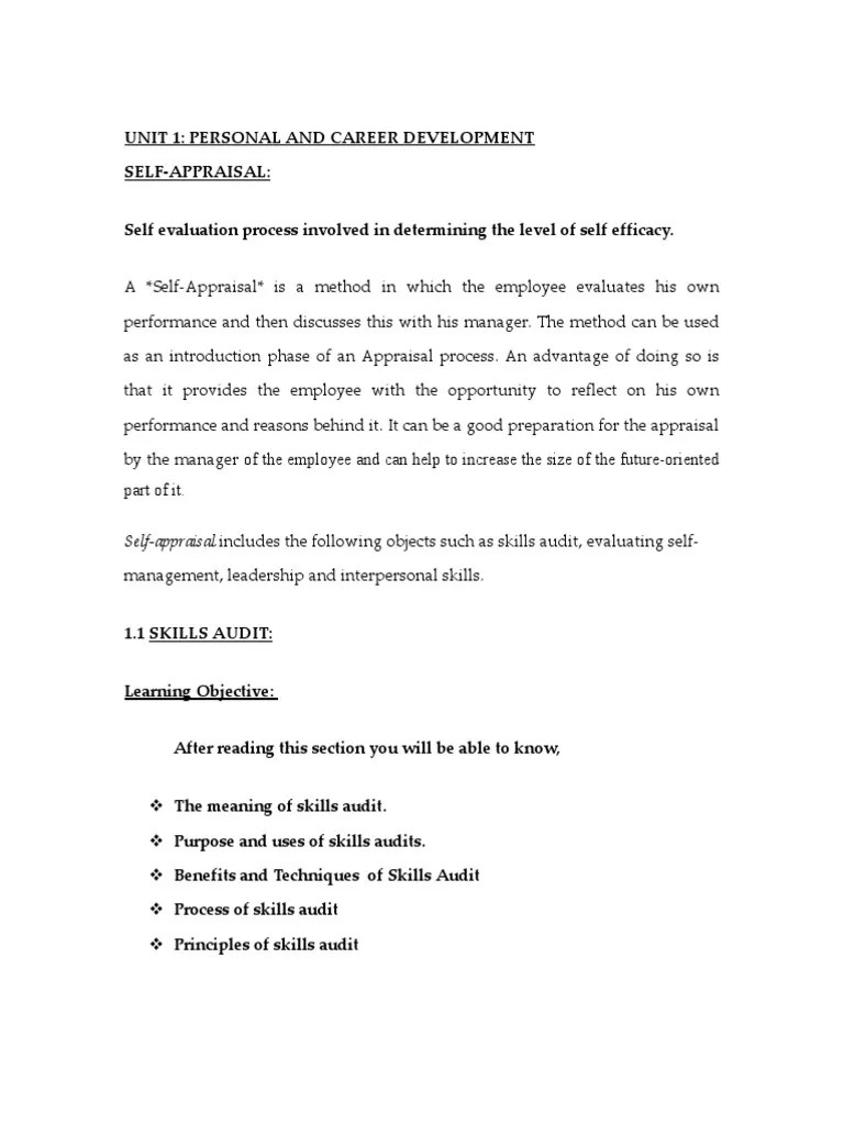 Personal Transformation | PDF | Leadership | Audit