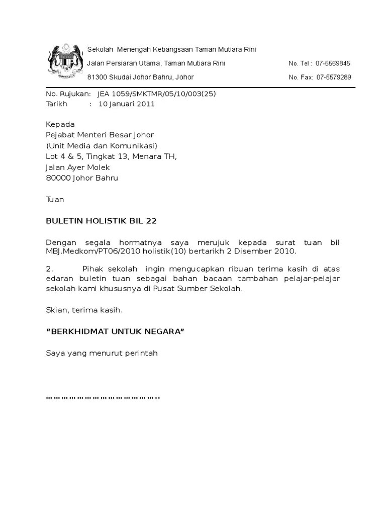 Contoh surat kuasa perwalian … Contoh Surat Penghargaan Dan Terima Kasih Tengok Letter Website