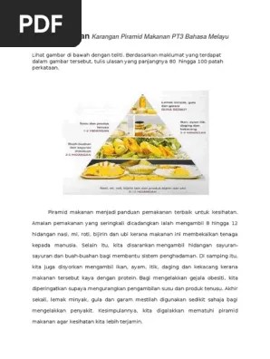 Makanan ini juga membekalkan vitamin, mineral, serat dan sedikit protein. Contoh Ulasan Karangan Piramid Makanan Pt3 Bahasa Melayu Pdf