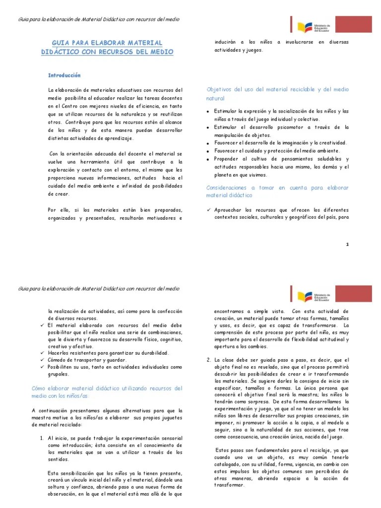 Reciclado Elaborar Material Didáctico Para Preescolar - Material Didactico Wikipedia La Enciclopedia Libre