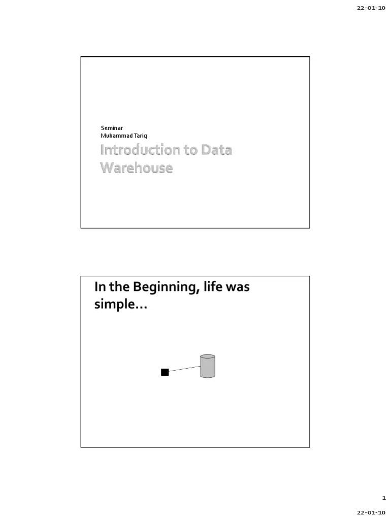 Introduction To Data Warehouse | PDF | Data Warehouse | Data Management