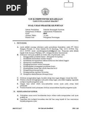 Contoh soal prediksi un dan unbk smk tahun 2019 semua mata. Soal Teori Kejuruan Administrasi Perkantoran Dan Kunci Jawaban 2016 Kanal Jabar