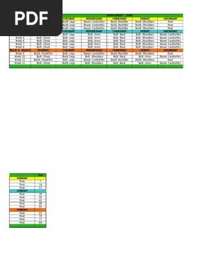 In the event that you are somebody who has a fitness routine to follow like the beast workout program, keeping a record of your routine can. Body Beast Lean Workout Sheets Human Anatomy Recreation
