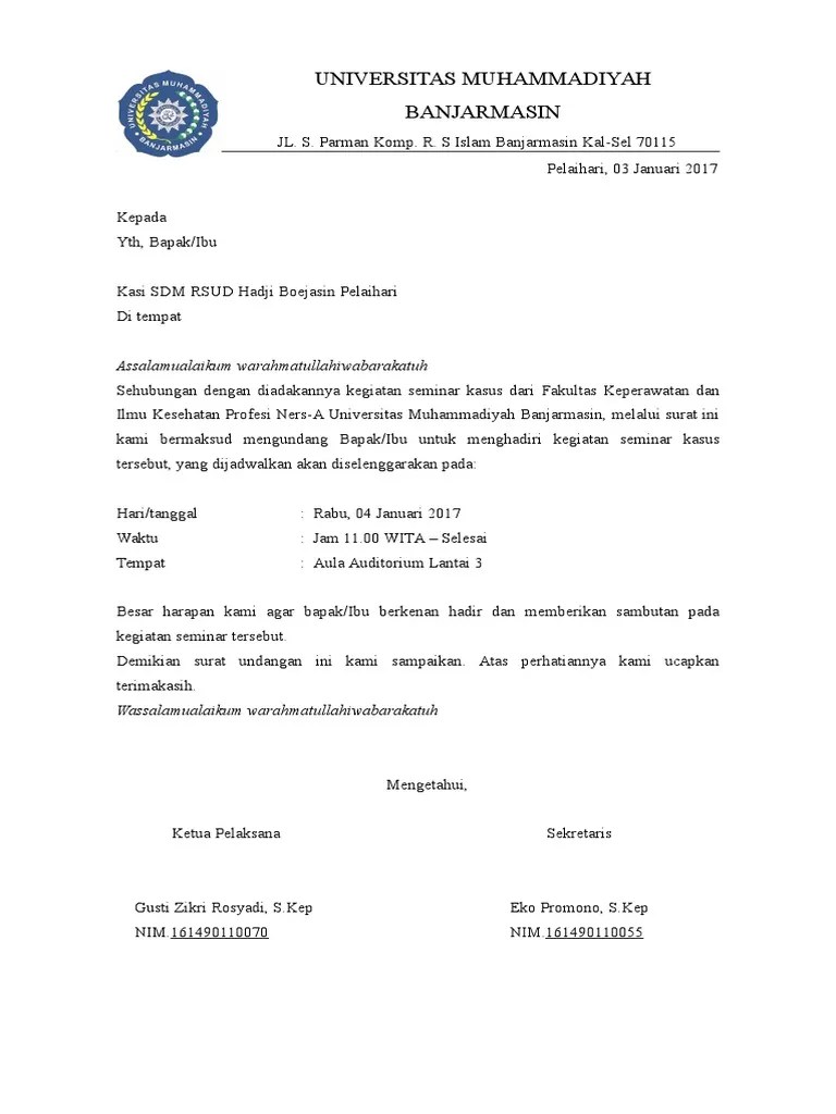 Contoh surat undangan seminar dan workshop untuk umum serta untuk perusahaan agar menarik perhatian target audiens yang anda rencanakan. Contoh Undangan Seminar