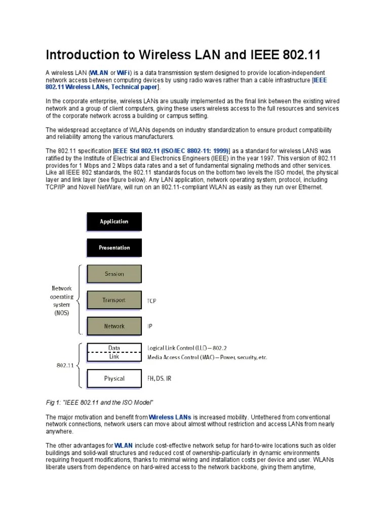 Wireless LAN Introduction | PDF | Business | Ieee 802.11