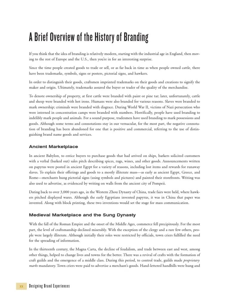 History Of Branding PDF | PDF