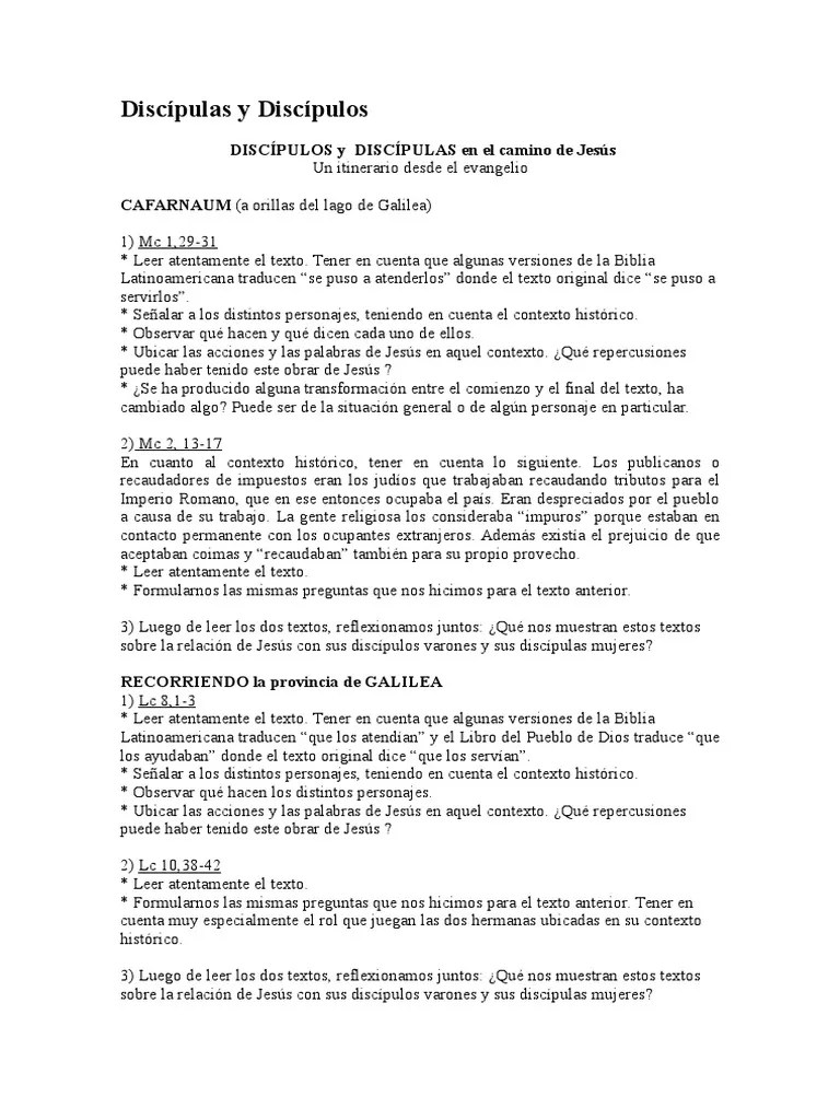 Discípulas Y Discípulos De Jesús | PDF | La Unción | Jesús