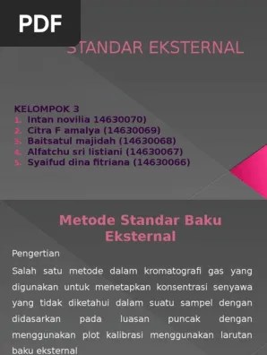 Standar Eksternal | PDF