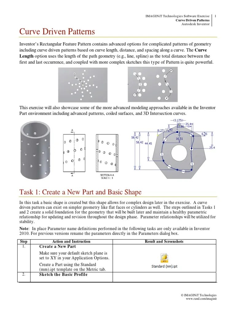 Curve Driven Patterns | PDF | Curve | Geometry