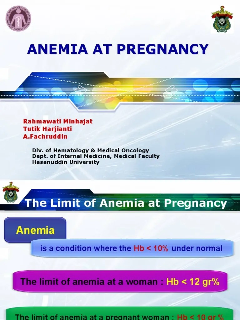 Anemia At Pregnancy (New) | PDF | Anemia | Pregnancy