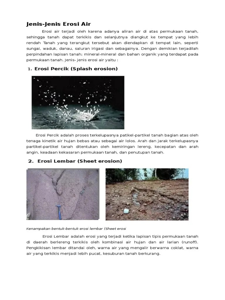 Jenis-Jenis Erosi | PDF