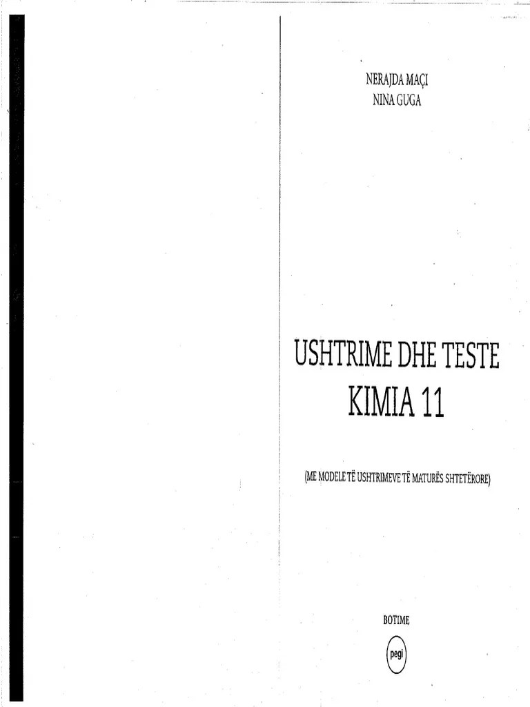 Ushtrime Dhe Teste Kimia 11 PDF | PDF