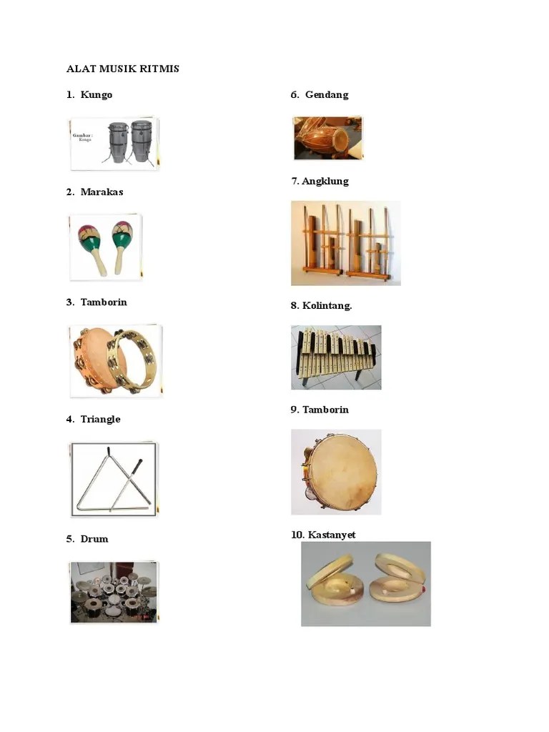 Alat Musik Ritmis Dan Melodis | PDF