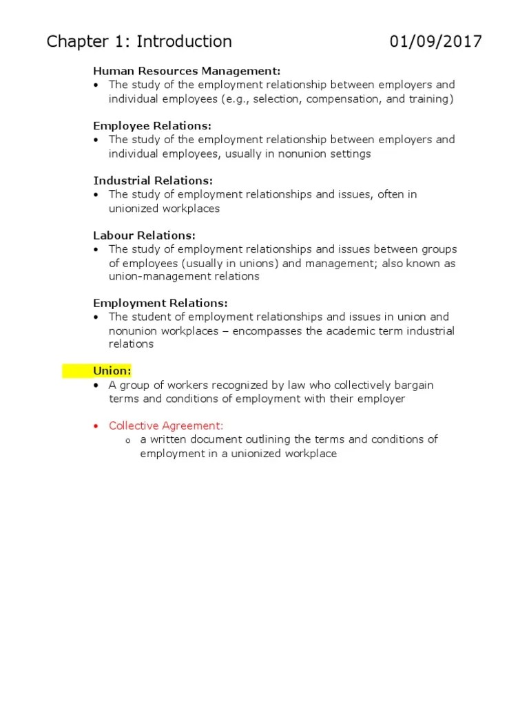 Labour Relations | PDF | Trade Union | Collective Bargaining