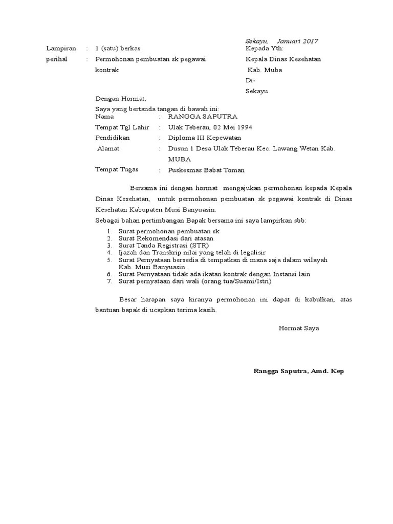 Contoh Pembuatan Surat Permohonan Contoh Surat Resmi Terbaru - Riset