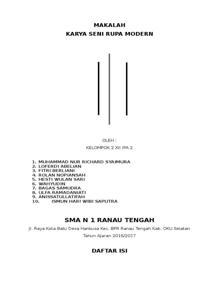 Makalah Seni Rupa Modern | PDF