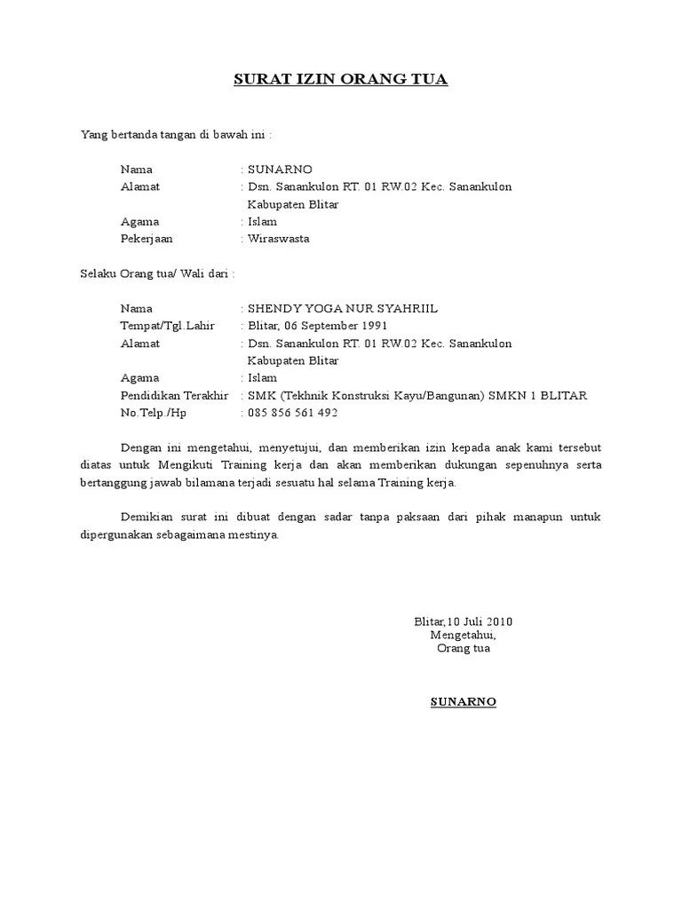 We did not find results for: Surat Ijin Orang Tua Untuk Kerja - Kumpulan Contoh Surat