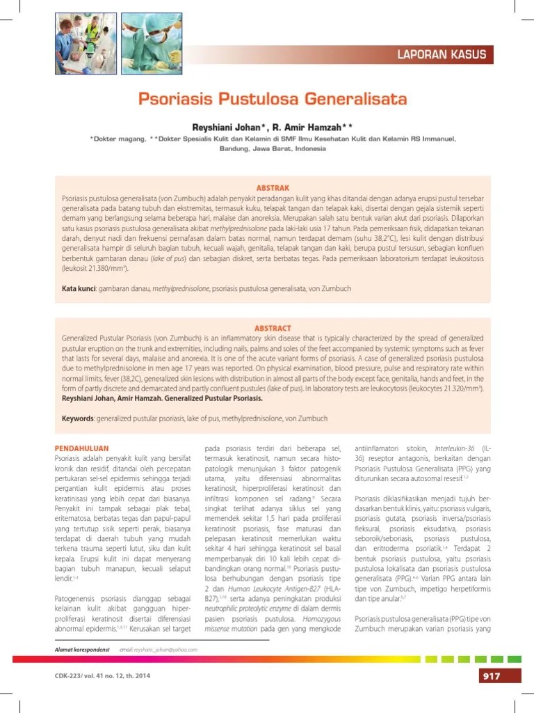 11 - 223laporan Kasus-Psoriasis Pustulosa Generalisata PDF | PDF