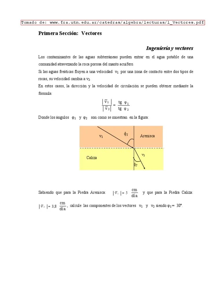 1 Vectores1 Vectores | PDF | Vector Euclidiano | Espacio Vectorial