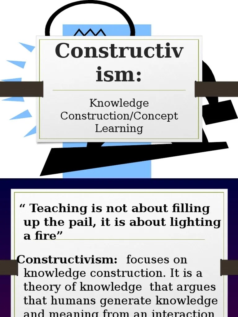 Constructivism | PDF | Constructivism (Philosophy Of Education) | Concept