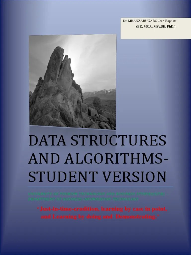 STUDENT VERSION - 017 Data Structures And Algorithms V1 | PDF | Pointer ...