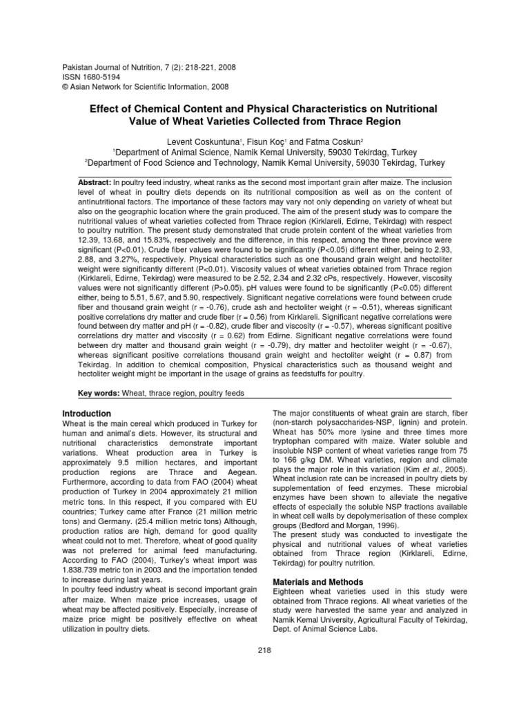 Wheat | PDF | Wheat | Dietary Fiber