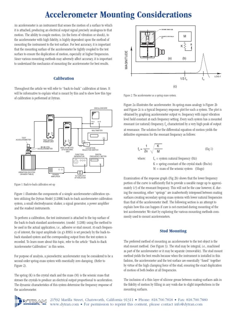 Accelerometer Mounting Considerations.pdf | Accelerometer | Adhesive