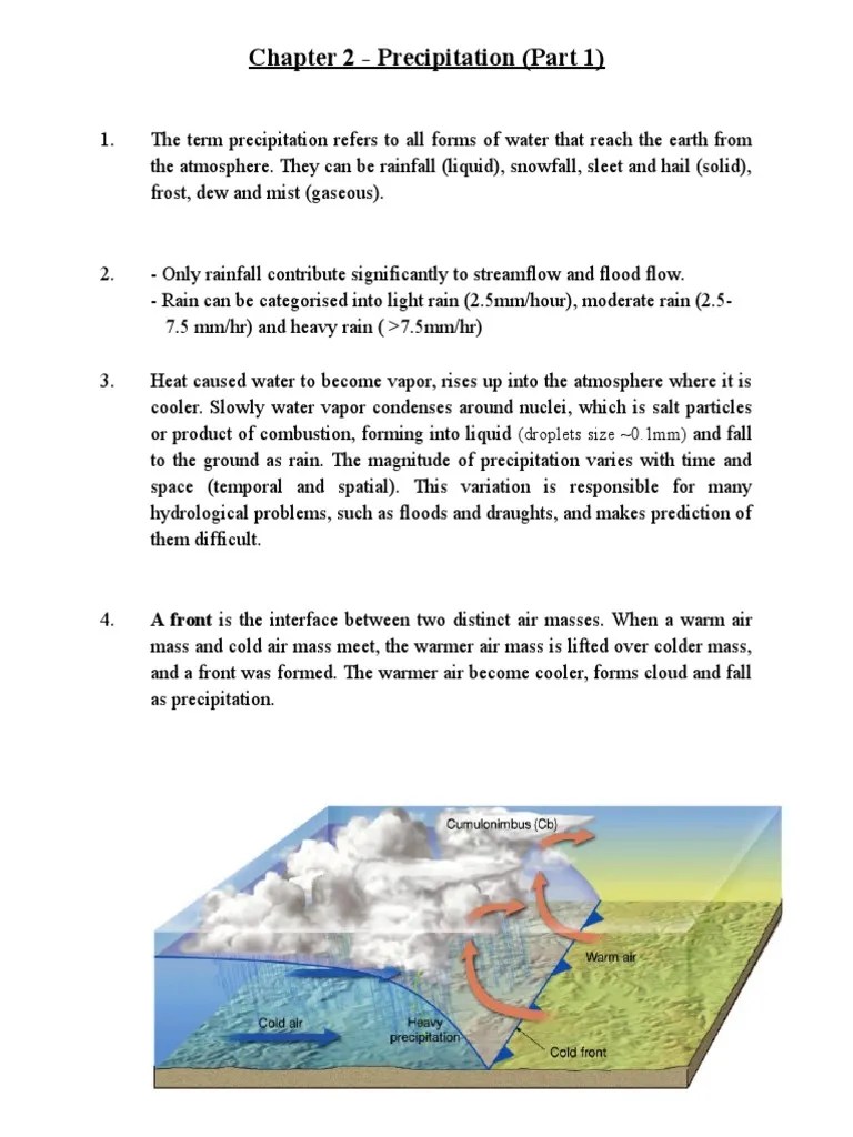 CHP 2 Precipitation Part 1 | PDF | Contour Line | Rain