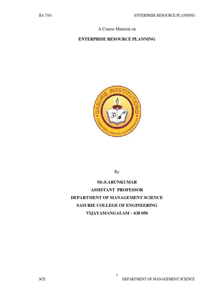 Understanding Enterprise Resource Planning: A Comprehensive Guide To ...