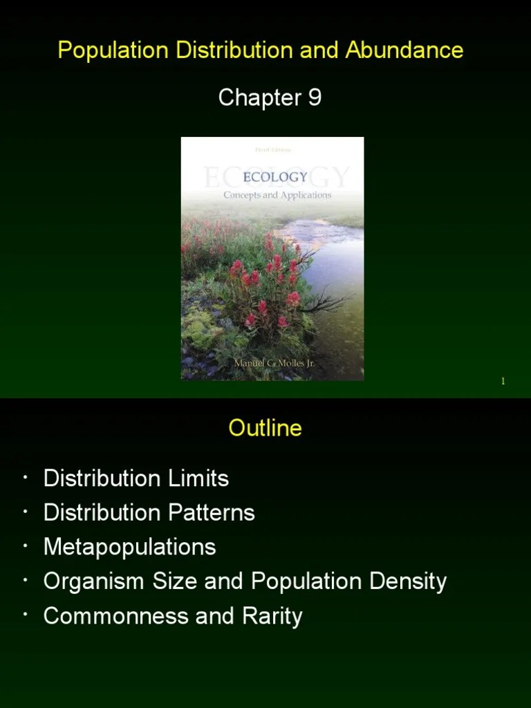 Chap9 Distribution And Abundance | PDF | Climate | Habitat
