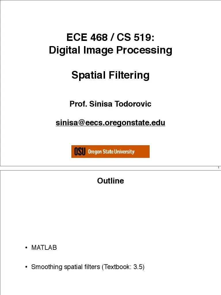 ECE 468 Digital Image Smoothing | PDF | Filter (Signal Processing ...