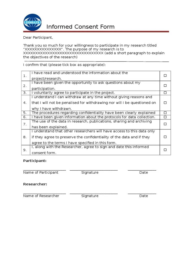 Consent Form | PDF