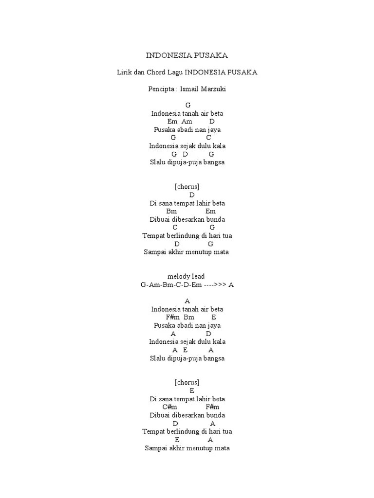 Lirik Lagu Indonesia Pusaka Lengkap Gryfid Talumedun Editor.
