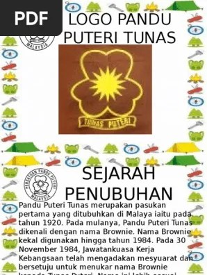 Bendera Persatuan Pandu Puteri Tunas / Pandu Puteri Tunas Sk Dusun Tua