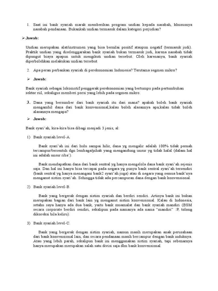 Pertanyaan Akuntansi Syariah | PDF