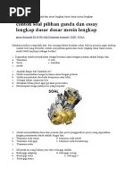 Menghaluskan dan meratakan permukaan benda kerja. Soal Essay Tes Teknik Pemesinan Gerinda Pdf
