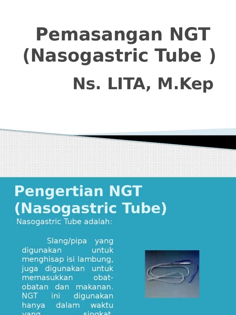Pemasangan NGT | PDF