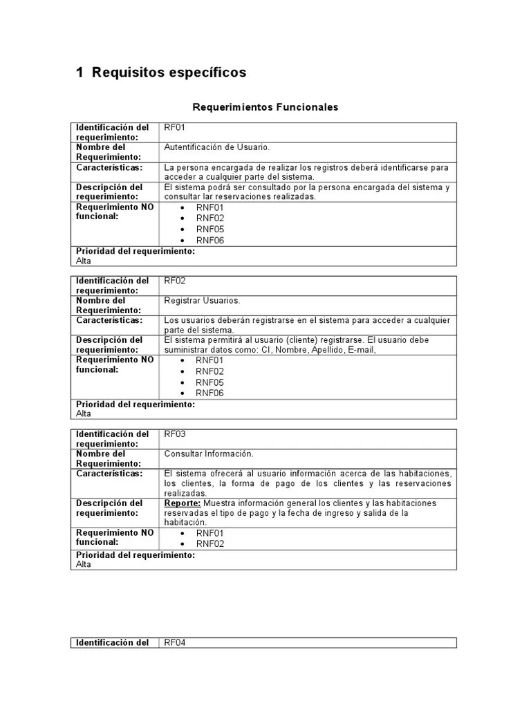 Requisitos Funcionales Y No Funcionales | PDF | Usuario (informática) | Interfaz De Usuario