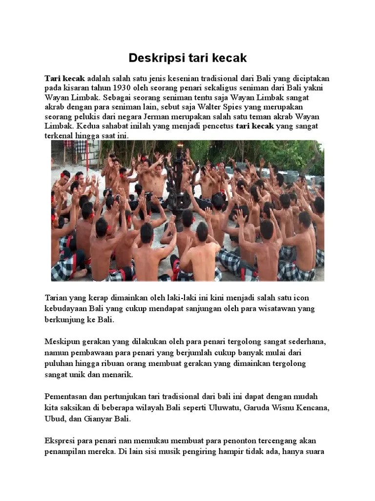 Cara Melakukan Gerakan Tari Kecak - Belajar Pengetahuan