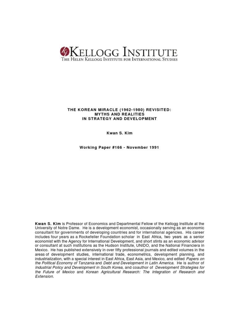 The Korean Economic Miracle | PDF | Development Economics | Competitiveness