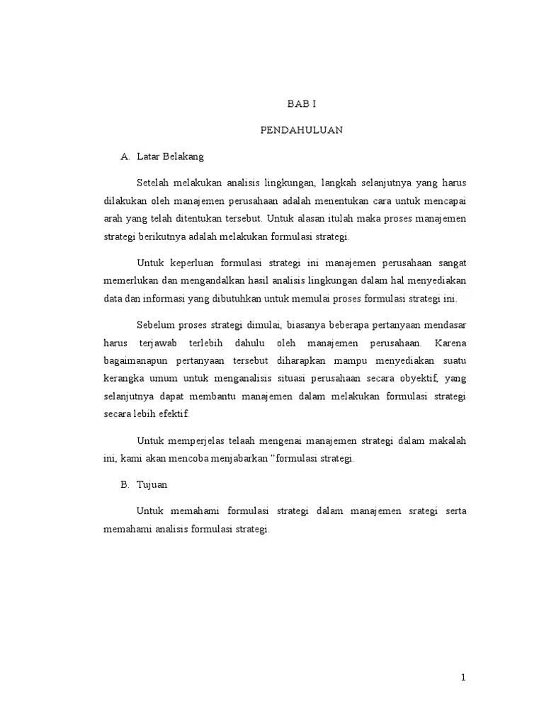 Call for paper vol 4, no. Formulasi Strategi Pdf