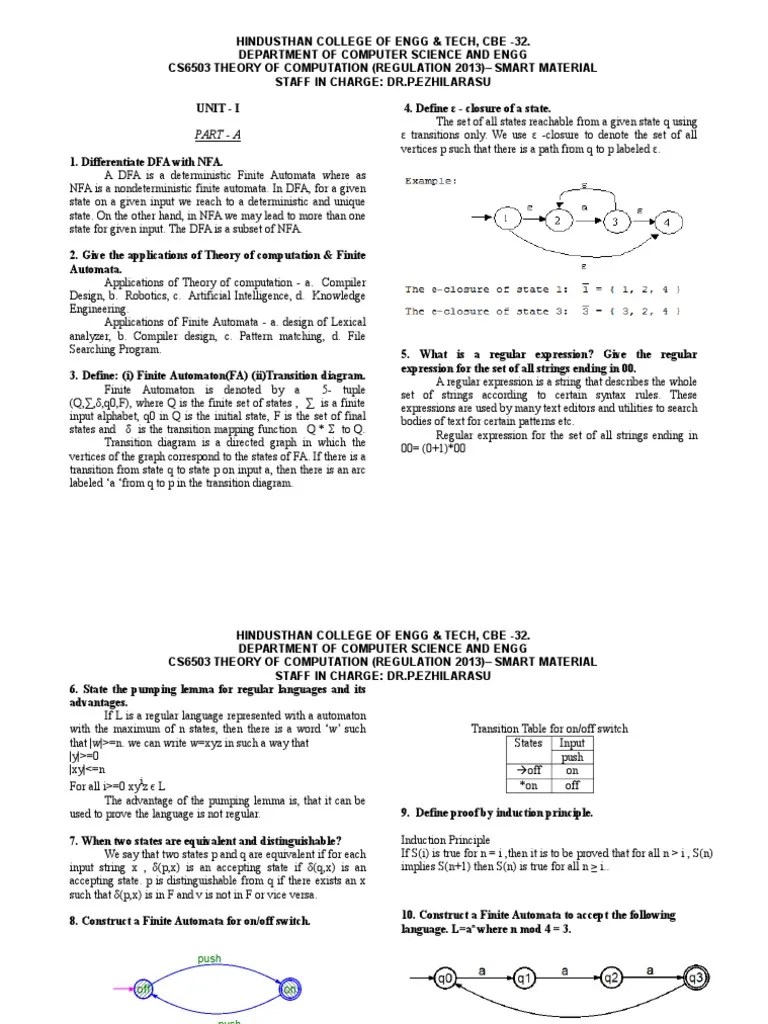 Part A Computational Complexity Theory Time Complexity