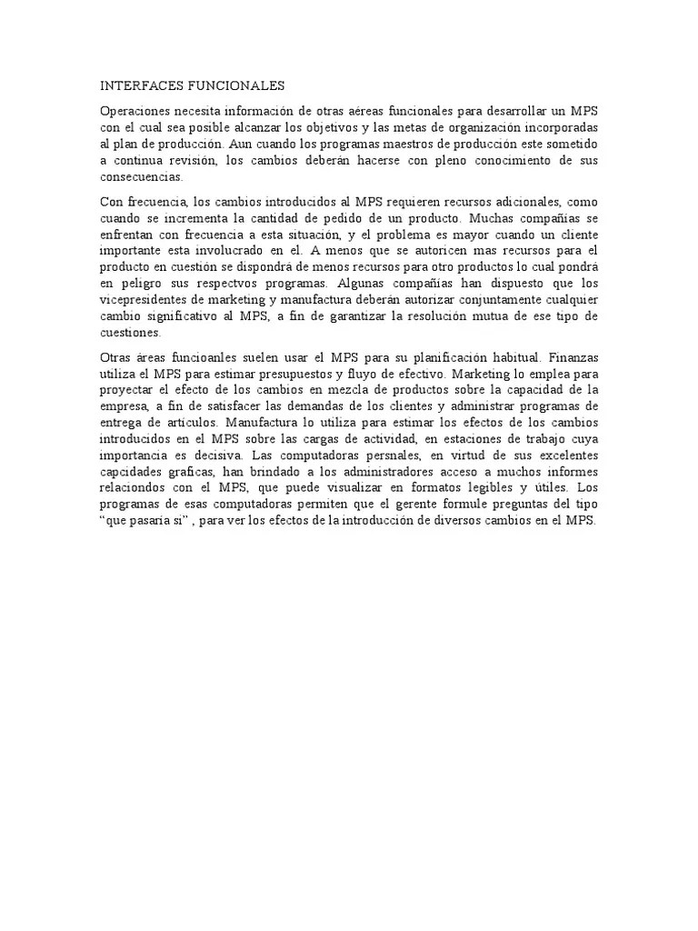 Interfaces Funcionales | Descargar Gratis PDF | Planificación | Marketing